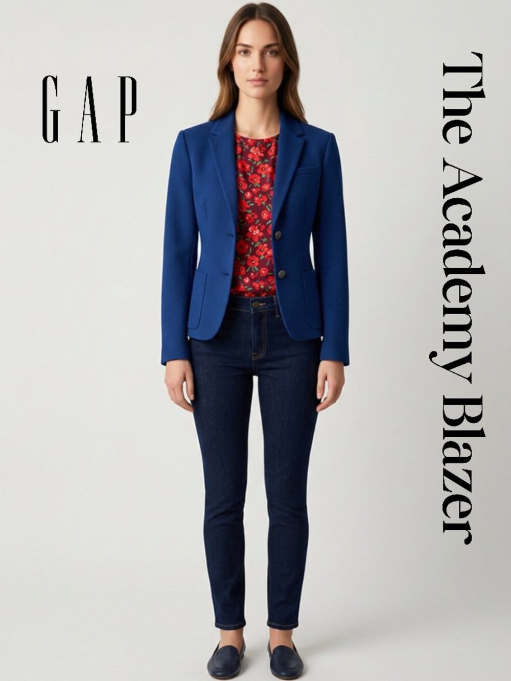 Gap The Academy Blazer in Blue (size 0)